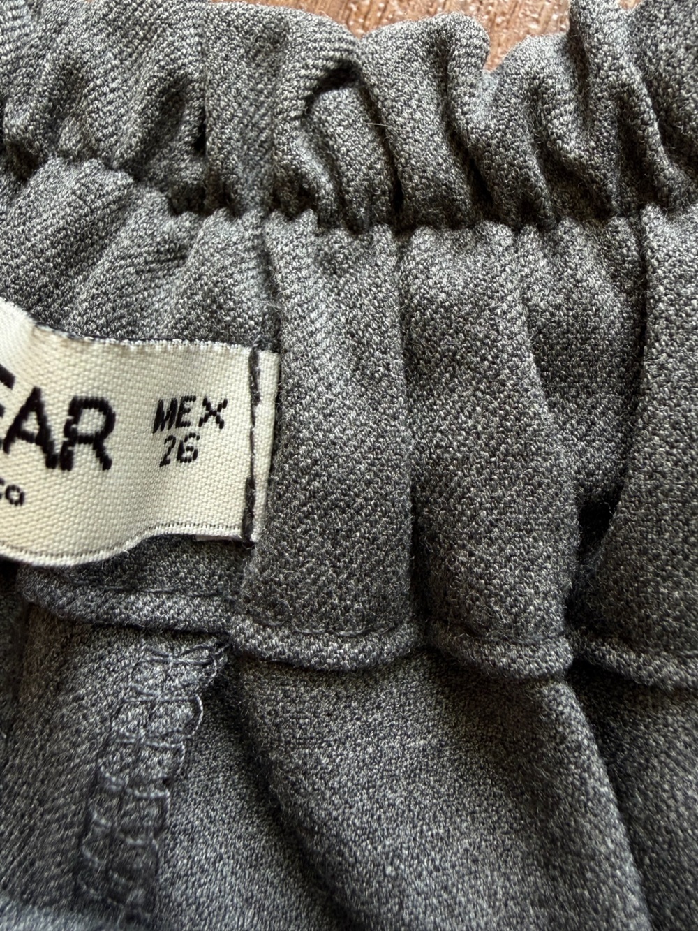 Pull & Bear Grey Paperbag Tie Waist Shorts High Rise Tailored Casual Summer - Picture 7 of 8